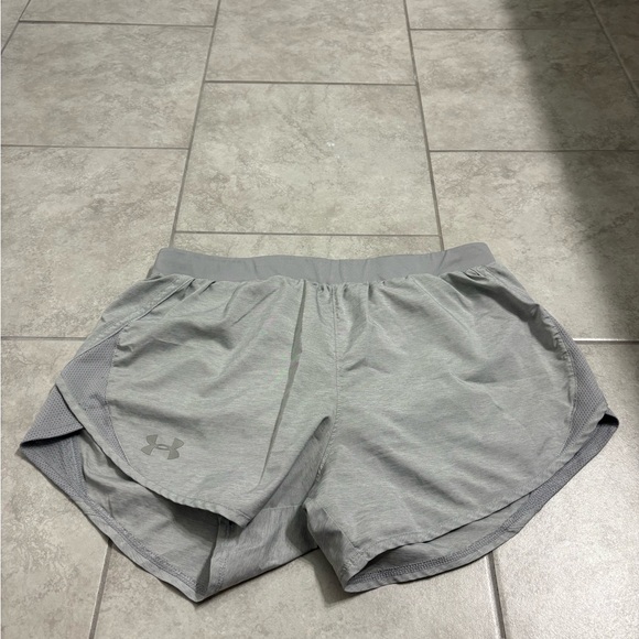 Under Armour Pants - Under Armour Women's Light Gray Athletic Shorts